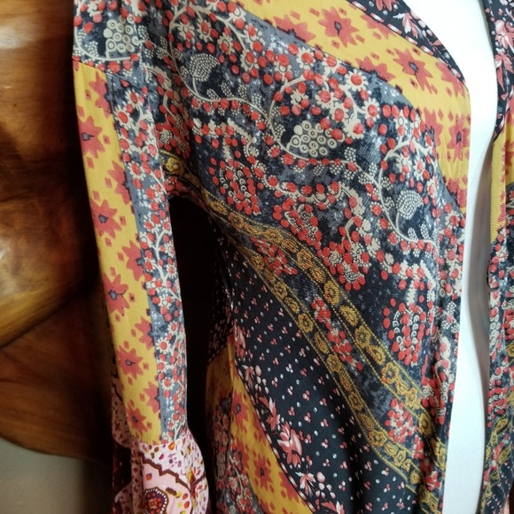 Umgee Boho Ruffled Long Kimono - Picture 7 of 8